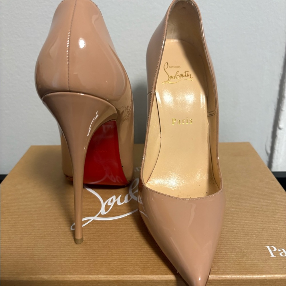 Christian Louboutin Blush Patent Leather Heels